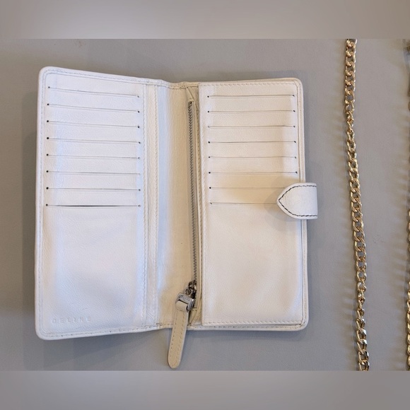 Celine Macadam C/Horse Long Wallet with Unbranded Chain - Picture 4 of 7
